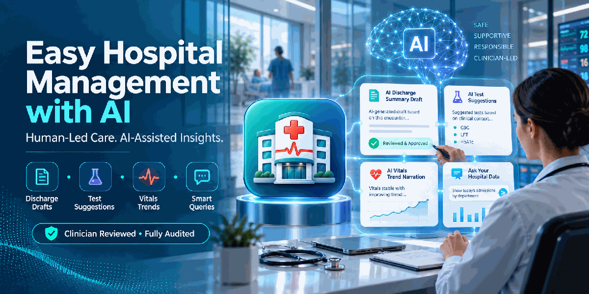 Easy Hospital Management with AI banner