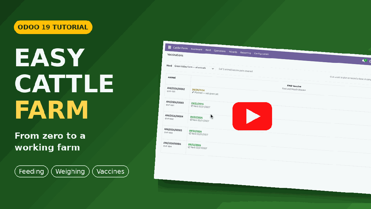Easy Cattle Farm video tutorial on YouTube