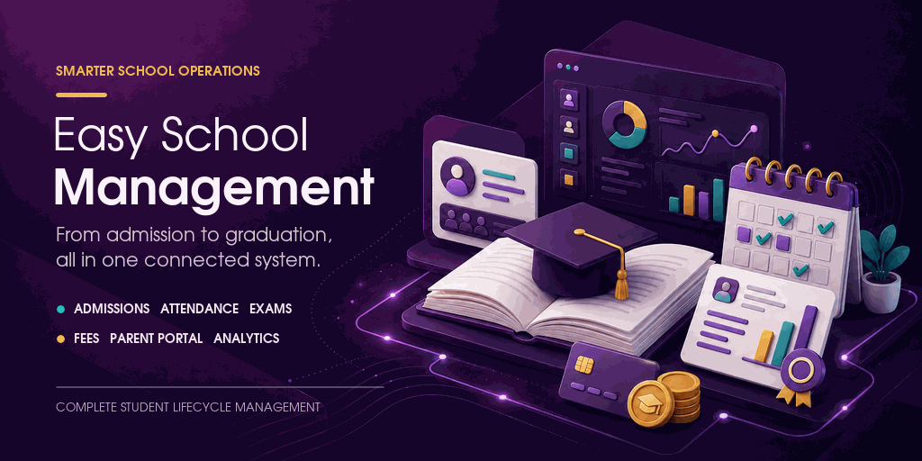 Easy School Management banner