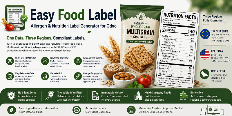 Easy Food Label — Allergen & Nutrition Label Generator banner