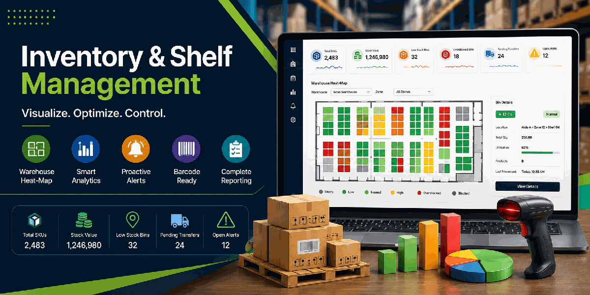 Easy Inventory & Shelf Management | Warehouse Heat-Map Dashboard banner